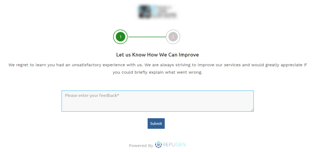 Accepting feedback from patients on improvement